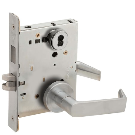 Schlage Storeroom Mortise with Deadbolt, Double Cylinder, 06A Design, VACANT/OCCUPIED Indicator for Inside o L9466B 06A 626 L283-712